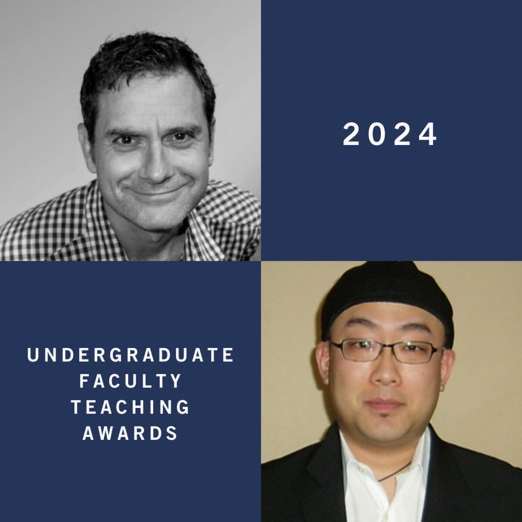Brian Cox and Nohjin Kee, 2024 Undergraduate Faculty Teaching Awards